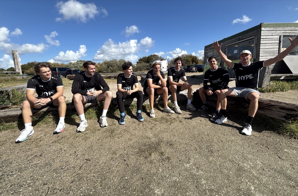 Het team tijdens het eerste teamuitje